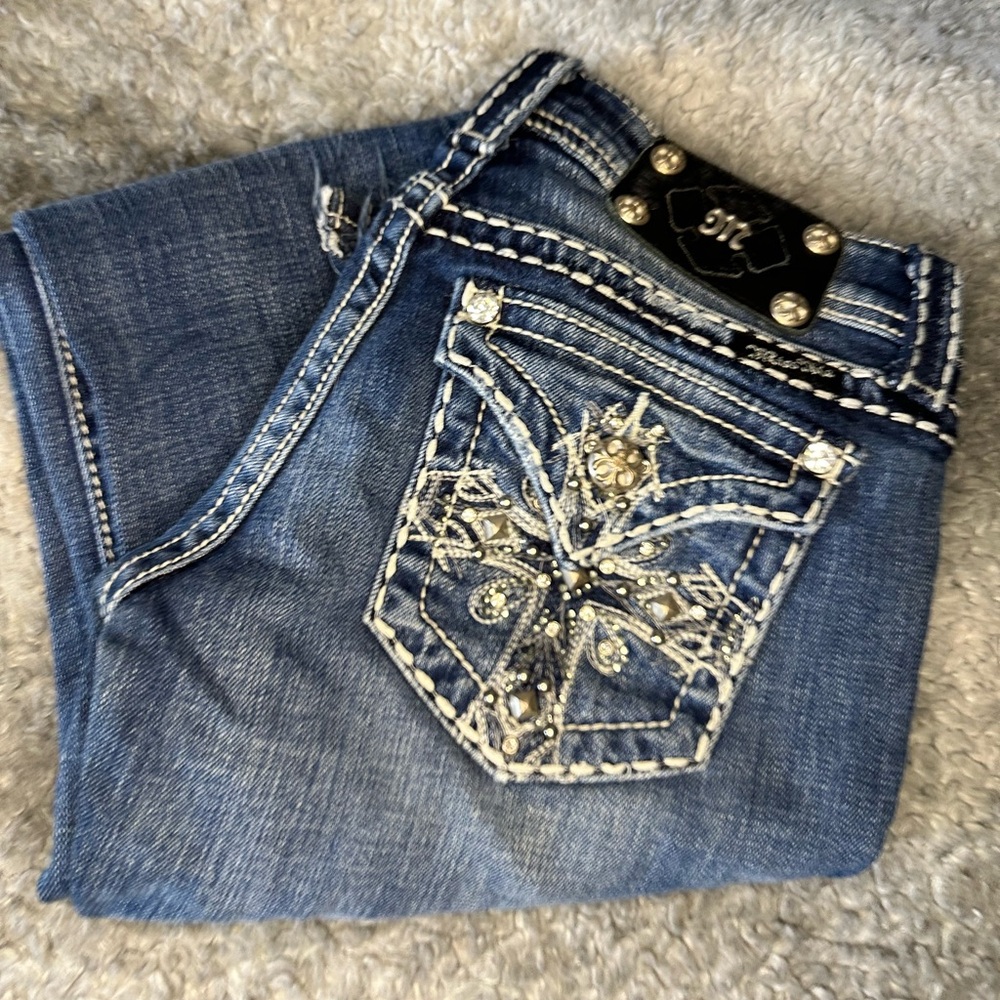 Miss Me embellished Blue Jeans